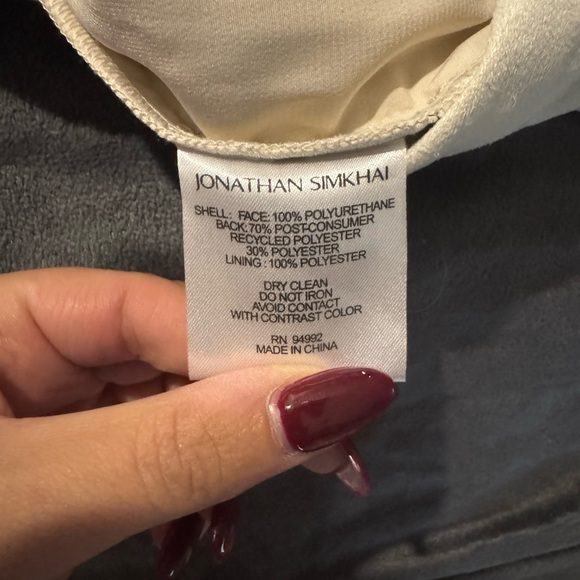 JONATHAN SIMKHAI TAY VEGAN LEATHER JOGGERS - Picture 4 of 5